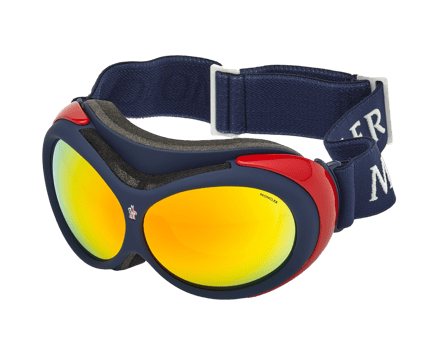 Moncler ML0130 92C Skibril Zonnebril - Unisex - Blauw