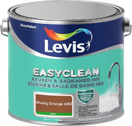 Levis - Easyclean Keuken & Badkamer Mix - Shady Orange A80 - Mengverf - 2,5 L