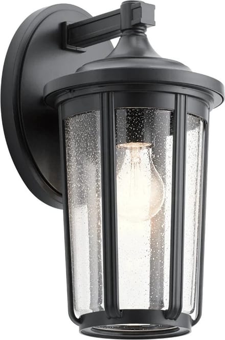 Kichler LED Wand Buitenlamp Fairfield | 1X E27 Max 60W | IP44 | Dimbaar | Black