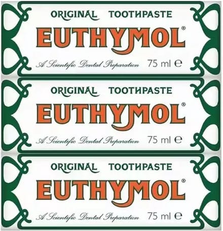 Euthymol tandpasta - 3 x 75 ml - Original tandpasta - Voordeelpakket