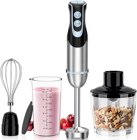 Core® Mixer staafmixer - Mixer - Mixer handmixer - Zilver - ‎7cm x 7cm x 40cm
