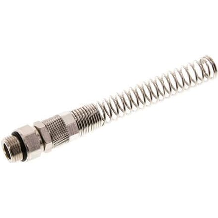 12x10 & G3/8'' Vernikkeld Messing Rechte Opsteekkoppeling Buitendraad Buigbescherming