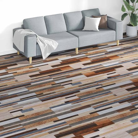 vidaXL - Vloerplanken - Multikleur - 5,26 - m² - 18 - st - PVC