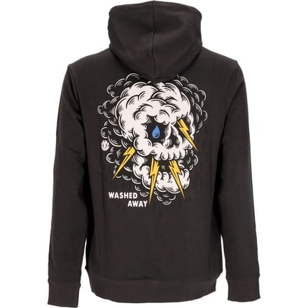 Angry Clouds Hoodie Herenhoodie Gebroken Zwart