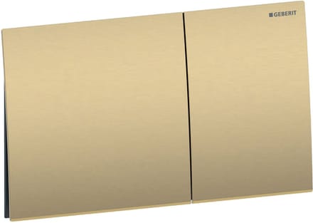 Geberit Sigma70 bedieningsplaat - 2-toets spoeling - rechthoekige knoppen - rvs messing