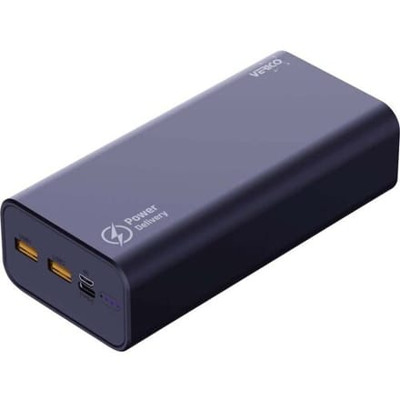 Verico Power Pro PD Powerbank 24.000 mAh USB PD, Quick Charge LiPo USB-A, USB-C Zwart