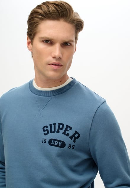 Superdry - Atheltic sweatshirt met print - Heren - Truien