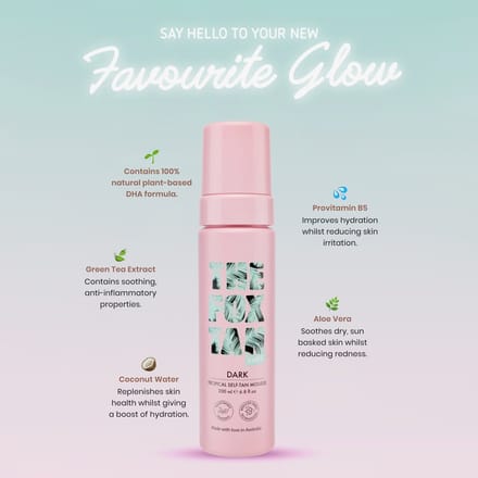 The Fox Tan Dark Tropical Self-Tan Mousse – Zelfbruiner Mousse voor Diepe Bruine Teint