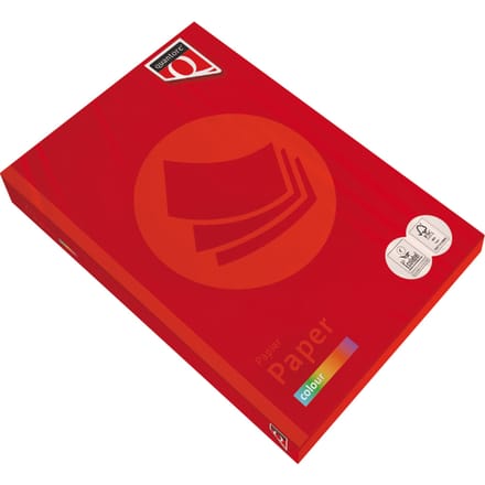 Kopieerpapier Quantore Colour A4 120gr felrood 250 vel
