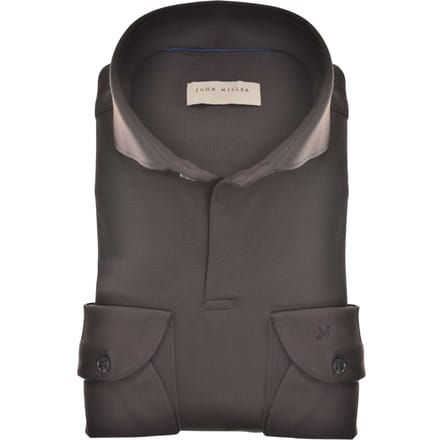 John Miller Tailored Fit Lange Mouw Overhemden Bruin 5140881-690