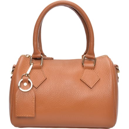 Luisa Vannini Brown Rundleer Tas
