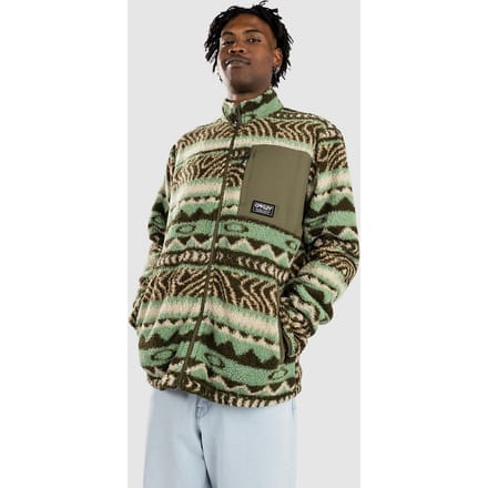 Oakley Mountain Fire Sherpa Zip Hoodie groen