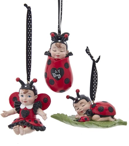 Ornament ladyluck kunststof h6 cm