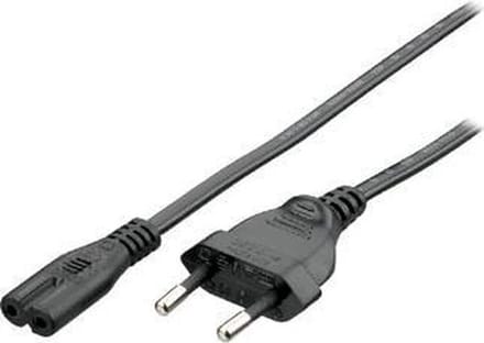 Equip electriciteitssnoeren Euro Power Cable, black