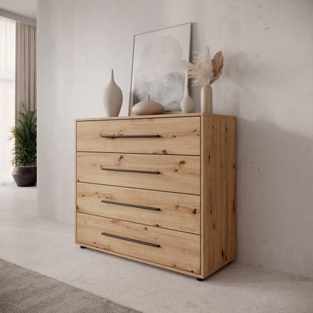 Meubella Montalo - Ladekast - Eikenpatroon - 99x40x87 cm