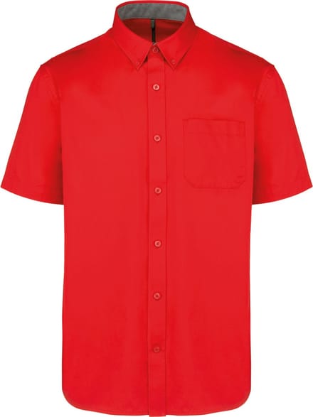 Herenoverhemd 'Ariana III' Korte mouwen Rood - M
