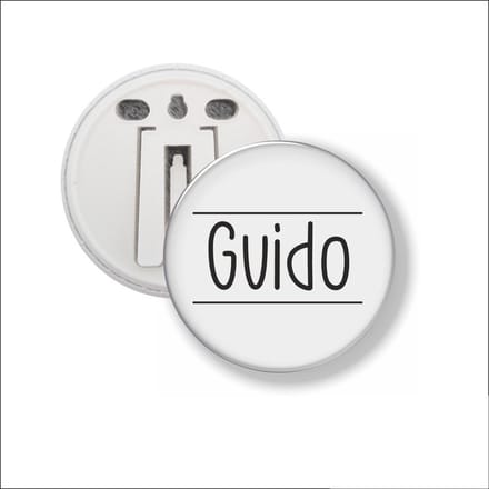 Button Met Clip 58 MM - Guido