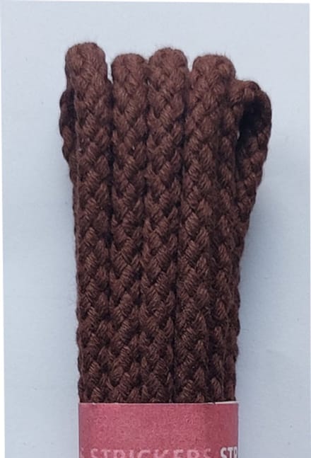 Strickers Veter - Middel Bruin - Rond - Koord Veters - Lengte 120 cm - Dikte 4 mm - Schoenveter