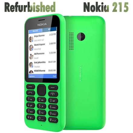 Gerenoveerde Nokia Originele Nokia 215 Mobiele Telefoon Met 2 SIM 2 Sim Simple Set groen
