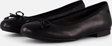 Tamaris Comfort Ballerina's zwart Leer - Dames - Maat 38