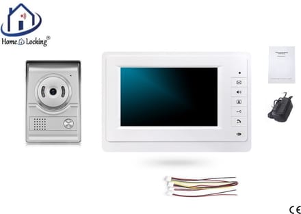 Home-Locking complete deur intercom/videofoon met 1 binnen paneel.DT-2215-1-1