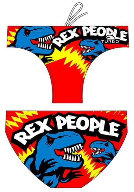 Turbo Rex People Zwemslip Rood 9-10 Years Jongen