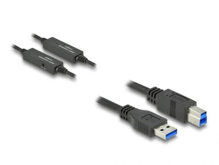 Delock actieve USB-A - USB-B kabel | USB3.0 5 Gbps | 10 meter