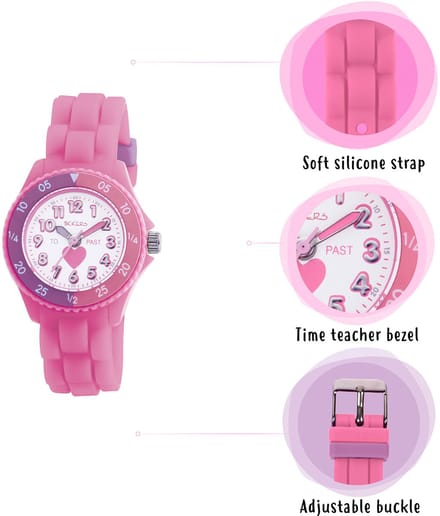 Tikkers Kids Sweety Pie Pink horloge TK0003