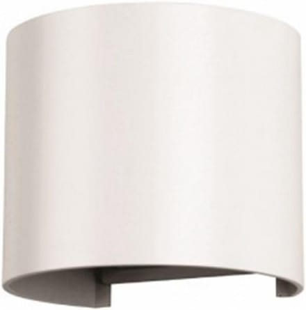 Moderne Ronde LED Buiten Wandlamp Wit - Up & Down Licht - Sensor Compatibel - 4000K Dagwit