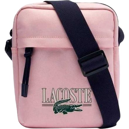 Lacoste Logo Crossbody Tas (Roze afdrukken)