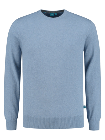 District Indigo Pullover Crewneck Lightblue Melange (7.21.500.550 - 018)