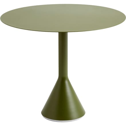 HAY Palissade Cone Tafel rond - olijfgroen - Ø90_H74cm cm