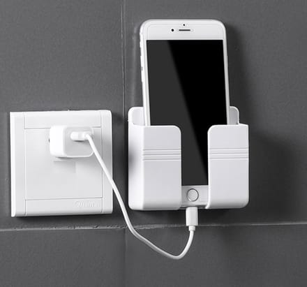 Togadget® - Telefoon oplaadbeugel - wand houder - Mobiele Telefoon oplaadt Houder -Phone Charging Bracket -wit