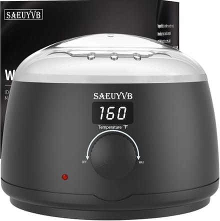 Digitale Wax Warmer - Harsverwarmer Apparaat - Ontharen Thuis - Instelbare Temperatuur - 16oz Pot - Zwart