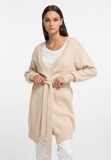 RISA gebreid lang vest teylon