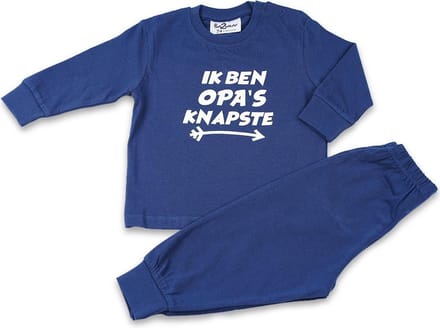 Fun2Wear - Pyjama Opa's Knapste - Navy Blauw - Maat 80 -