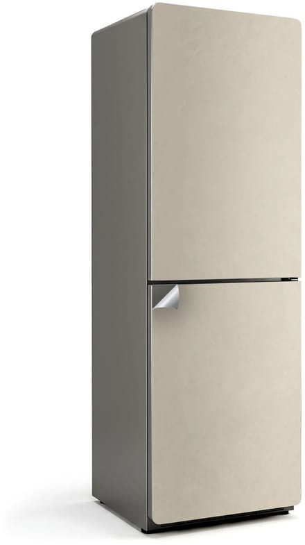 WALLFLUENT Koelkaststickers - Beige koelkast folie - 60x180 cm - Decoratie