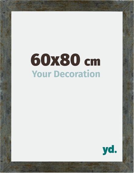 Your Decoration - Fotolijst 60x80 cm - MDF - Blauw Goud Gemeleerd - Mura