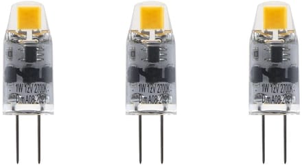SPL G4 LED Lamp 1W Dimbaar - Warm Wit - 100lm - T10 - 3 Stuks