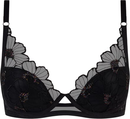 Chantelle - Lush Plunge BH Festive - maat 90B - Zwart