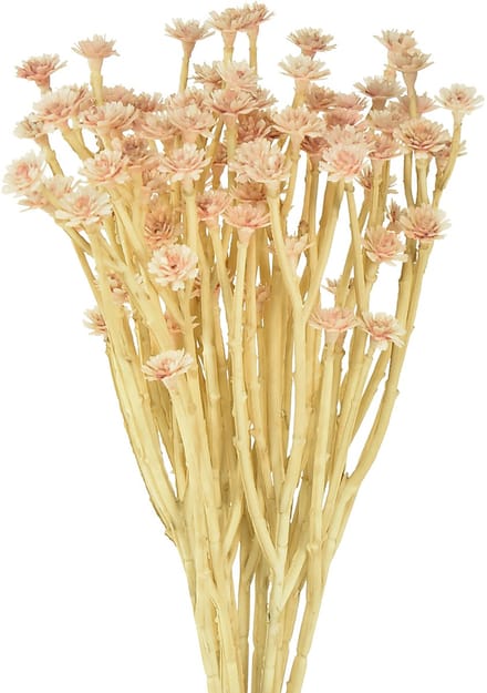 Italiaanse Strobloem Kunstbloemen Roze L28cm, 12 stuks