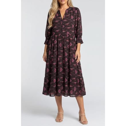 BA&SH Robe Calliope Carbone Taglia: S | Abiti Midi Outlet | Donna
