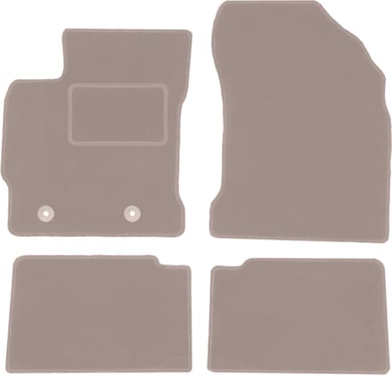 Beige veloursmatten voor: Toyota Auris I hatchback, stationwagen (2006-2012)