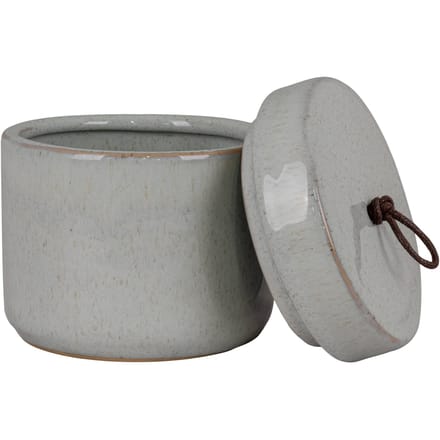 Ronde keramische pot met deksel House Nordic
