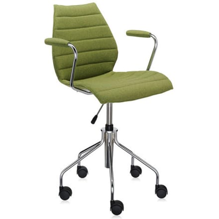 Kartell - Maui Soft draaistoel - Trevira groen