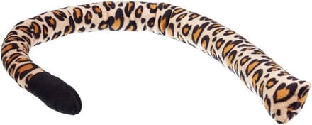 Nature Planet Verkleed/speelgoed luipaard/panter staart - 68 cm - met clip - pluche