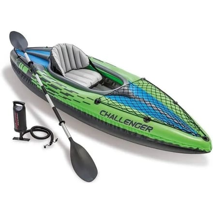 Intex Challenger K1 Kayak - 274 x 76 x 33 cm - Inclusief peddel en pomp