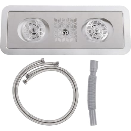 Pitcher Spoeler RVS Ingebouwd Multi-Hoek Hoge Druk Afwasbak Glazen Beker Wasmachine voor white