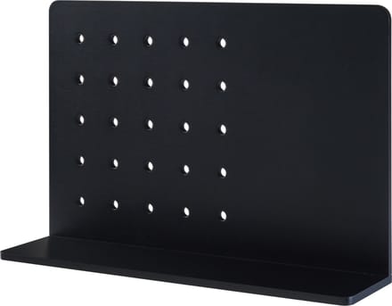 Wandplank Dønna 60x15x40 cm mdf zwart [en.casa]