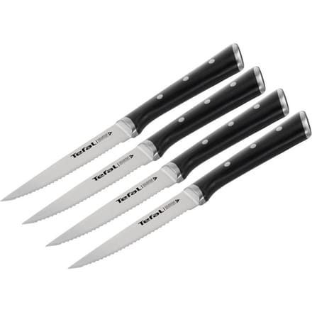 Tefal Ice Force - Steakmes - 11 cm - 4-delige Set - RVS - IJsgehard - Ergonomisch
